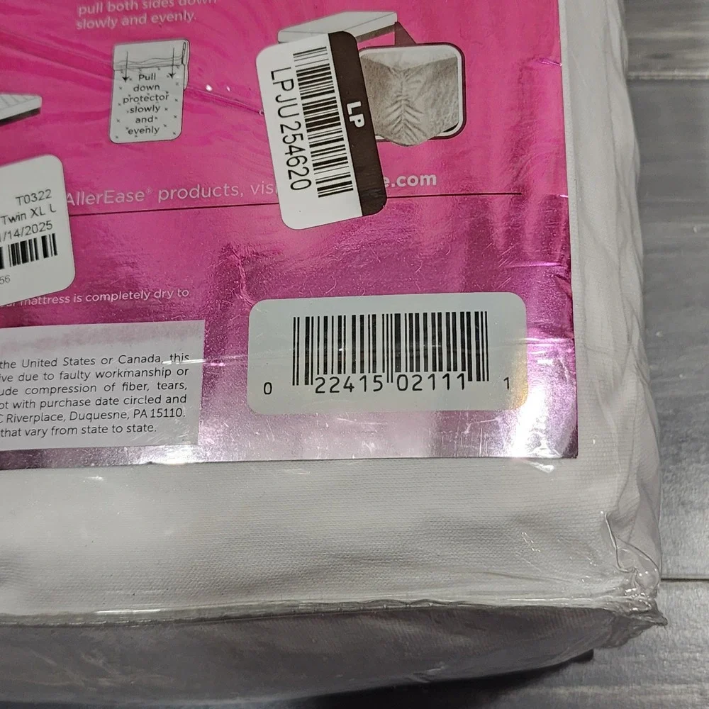 Allerease Purely Clean Pro Twin XL Zippered Mattress Protector Ultimate Cotton - Picture 5 of 8